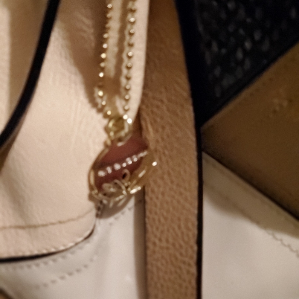 Big Budda CREAM AND PEACH tote. - Picture 3 of 16